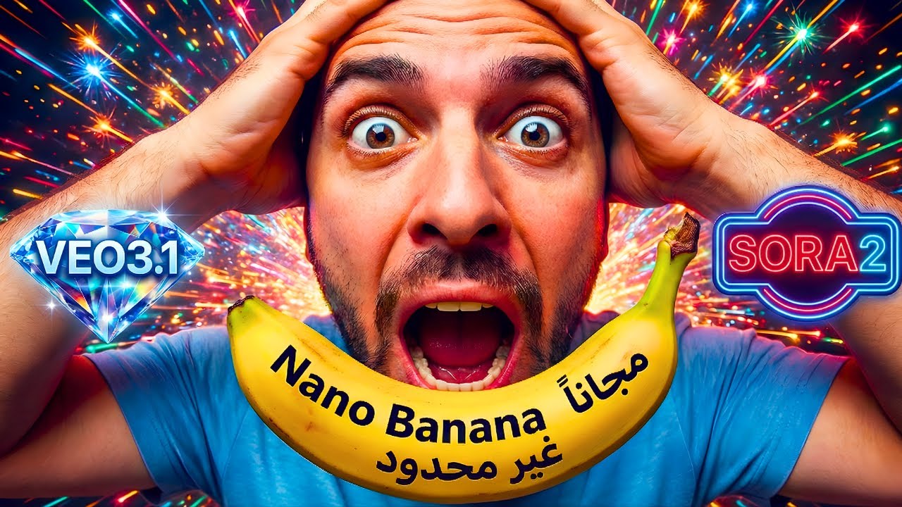 كنز مخفي💎: الربح من Nano Banana Pro مجاناً  + Sora2 و Veo3.1