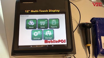 VIC.HK - UCOM 12" MultiTouch Android All in one POS Computer  Printer,VFD Display