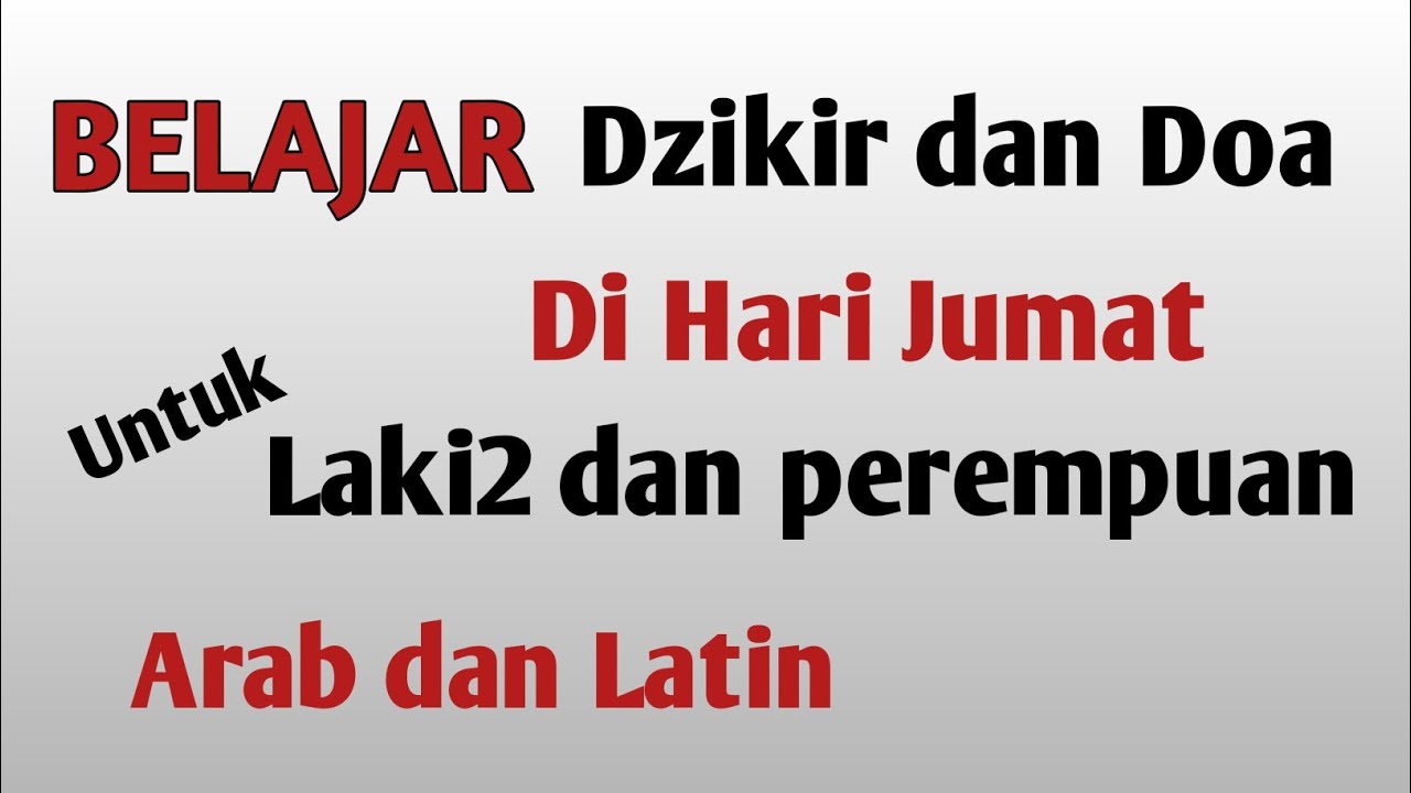 Bilal Sholat Jum At Lengkap Latin Cara Membacanya Youtube