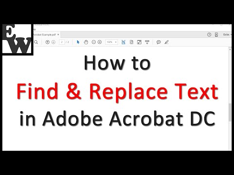 वीडियो: एक्रोबेट में टेक्स्ट कैसे संपादित करें
