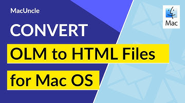 Convert Mac Outlook OLM to HTML Documents for Mac OS X and Apple Mac OS Download