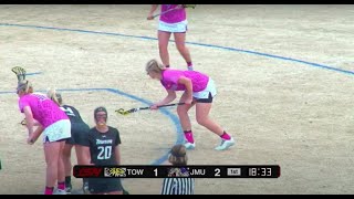 Towson vs James Madison | 4/1/17 CAA Women's Lacrosse Game of the Week | Full College Lacrosse Game Net Worth