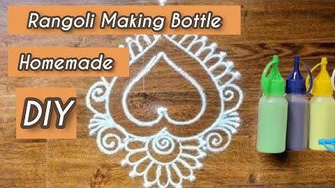 Making Rangoli Bottle#EasyWay#Suscribe