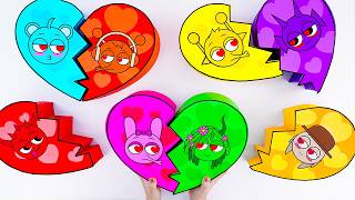 💖Paper DIY💖Incredibox COUPLE Love Sprunki Blind Box Unboxing | How To Make Color Box | ASMR