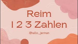 LAGU JERMAN ANGKA 1,2,3 | Reim Zahlen | Belajar Bahasa Jerman lewat lagu
