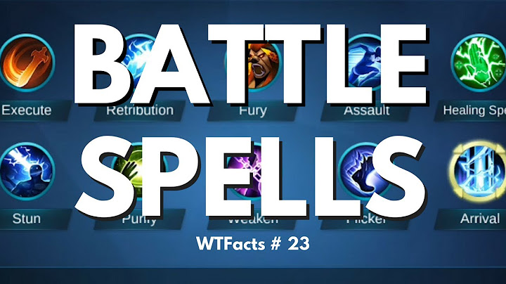 BATTLE SPELLS INFO COMPILATION | WTFacts # 23 | Mobile Legends