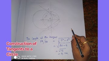 10th Maths Chapter 4 Exercise 4.4 Sum 15 || Construction of Pair of Tangents to a Circle