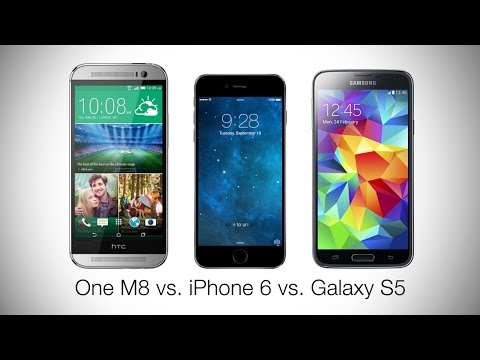 Сравнение: One M8 vs iPhone 6 vs Galaxy S5