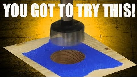 Clever tricks with forstner bits