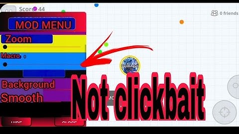 AGAR.IO NEW MOD MENU ! MACRO+ZOOM+BACKGROUND+SMOOTH!! (Agar.io Mobile) (android 100% working Method)