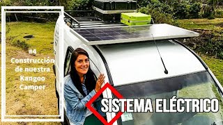 # 4 Living in MINI CAMPER  we show you the electrical system of our micro camper with SOLAR PANEL