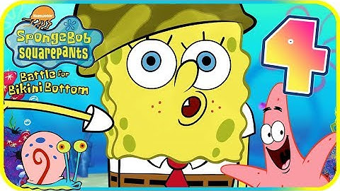 SpongeBob Battle for Bikini Bottom Walkthrough Part 4 (PS2) Goo Lagoon ᴴᴰ