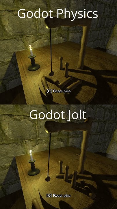 Godot Physics vs. Jolt comparison #shorts - YouTube