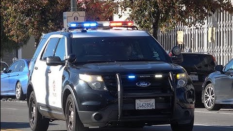 LAPD Traffic Unit Responding