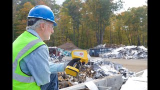 Test de l'analyseur d'alliages portable XRF modèle SciAps X 250 sur les aluminiums.