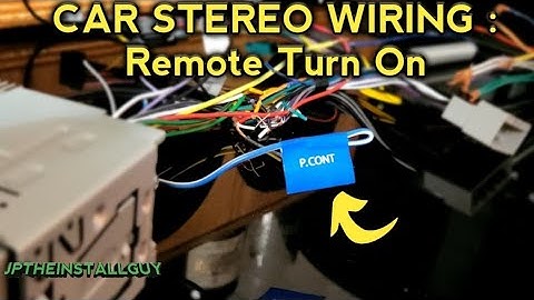 car stereo wiring remote turn on and power antenna