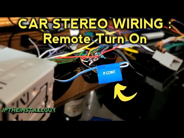 car stereo wiring remote turn on and power antenna 