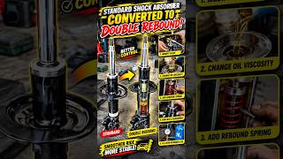 Standard Shock Absorber Converted to Double Rebound! #shockabsorber #suspension #carsuspension