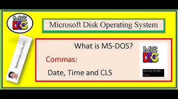 MS DOS Computer Science  Part 1
