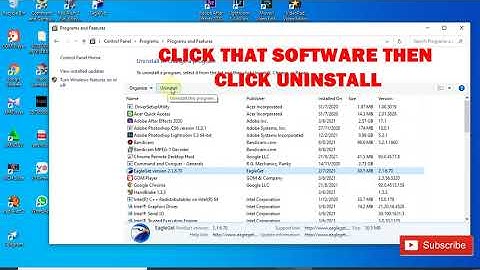How to uninstall software using control panel on Windows 10 l Easiest Way!!