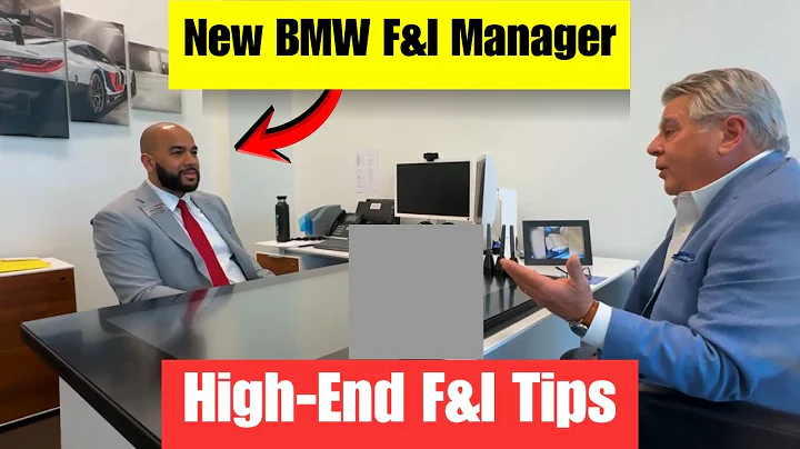 How To Present The F&I Menu In High End Dealerships