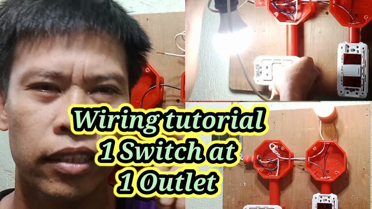 how to install outlet and switch combination YouTube