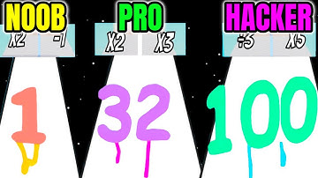 NOOB vs PRO vs HACKER - Level Number Run