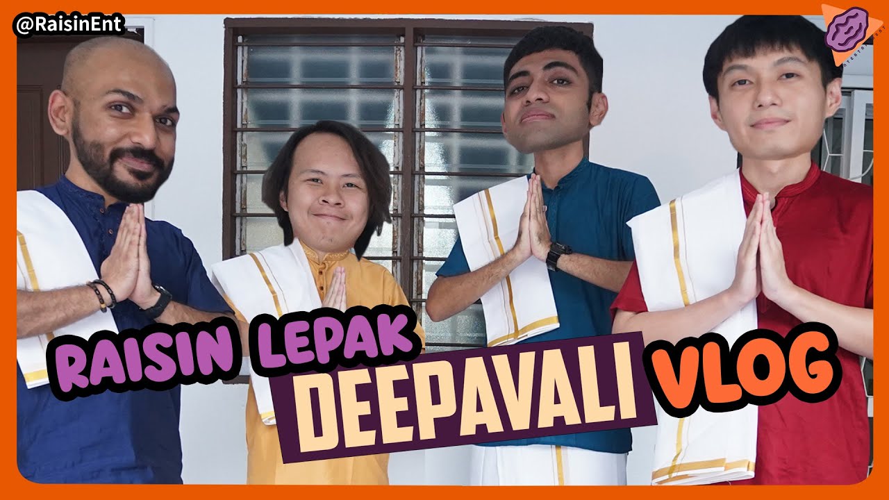 Raisin celebrates DEEPAVALI [VLOG] ft. krisjayharish, 