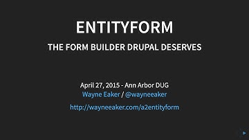 Introduction to the Entityform Module for Drupal 7