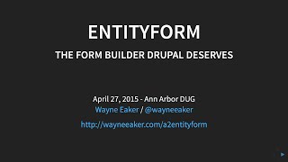 Introduction to the Entityform Module for Drupal 7