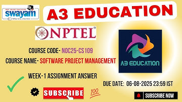 NPTEL Software Project Management Week 1 Assignment Answers | NOC25-CS109 | IIT Kharagpur 2025
