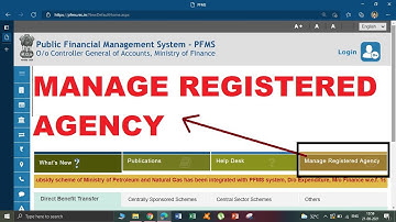 Manage Registered Agencies on PFMS