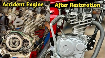 Honda CG 125 Accident Engine Complete Restoration