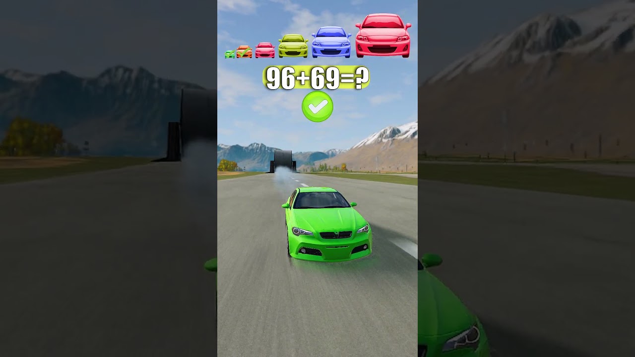 Big Cars and Small Cars vs big Hamster Wheel  – Who Breaks First?! 💥🚗🔥 