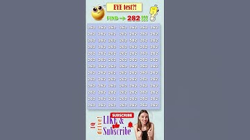 Tell me where 282? | Math Puzzle #shorts #different #puzzles #opticalillusion