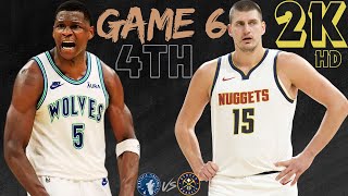 Denver Nuggets VS Minnesota Timberwolves GAME 6 4TH SEMI-FINALS Full HD 2K