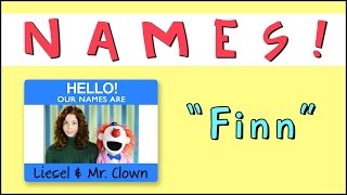 Learning Names With Mr. Clown Finn