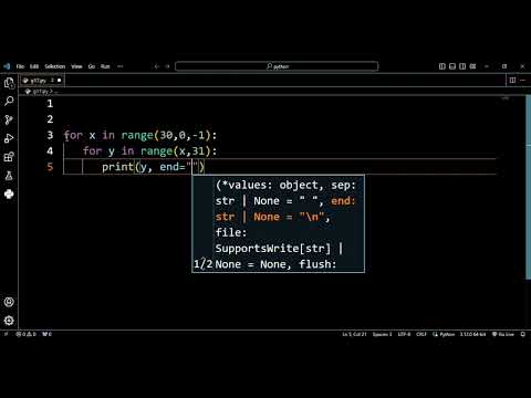 How to make python pattern coding ❤️❤️ #python #pattern #design