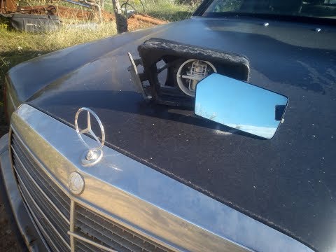 Mercedes W126 – mirror glass replacement on side view mirror diy