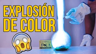 EXPLOSIÓN DE COLOR AZUL - Experimento INCREÍBLE de FÍSICA y QUÍMICA