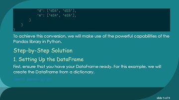 Converting a Pandas DataFrame to a Nested Dictionary