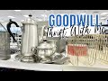 THRIFT WITH ME AT GOODWILL + HAUL! | Hunting for vintage and farmhouse home decor!