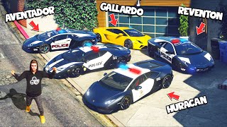 Collecting RARE Police Lamborghini Supercars in GTA 5!! (Mods)