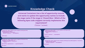 Process Automation and Logic Part 3 - Salesforce Platform Developer I Certification