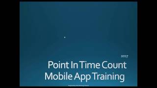 2017 Point in Time Count Volunteer Training