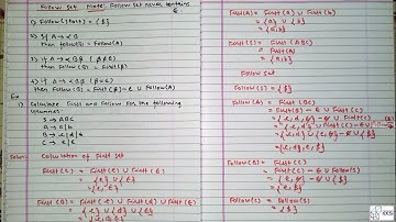 How to find First and Follow set Basics [Hindi] | Compiler Design | Example 1