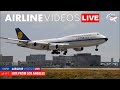 Live exciting lax airport action  upclose shots and thunderous sounds