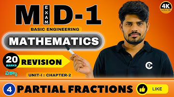 Partial Fractions | Basic Engineering Mathematics | Part 4 | chaitumawa7