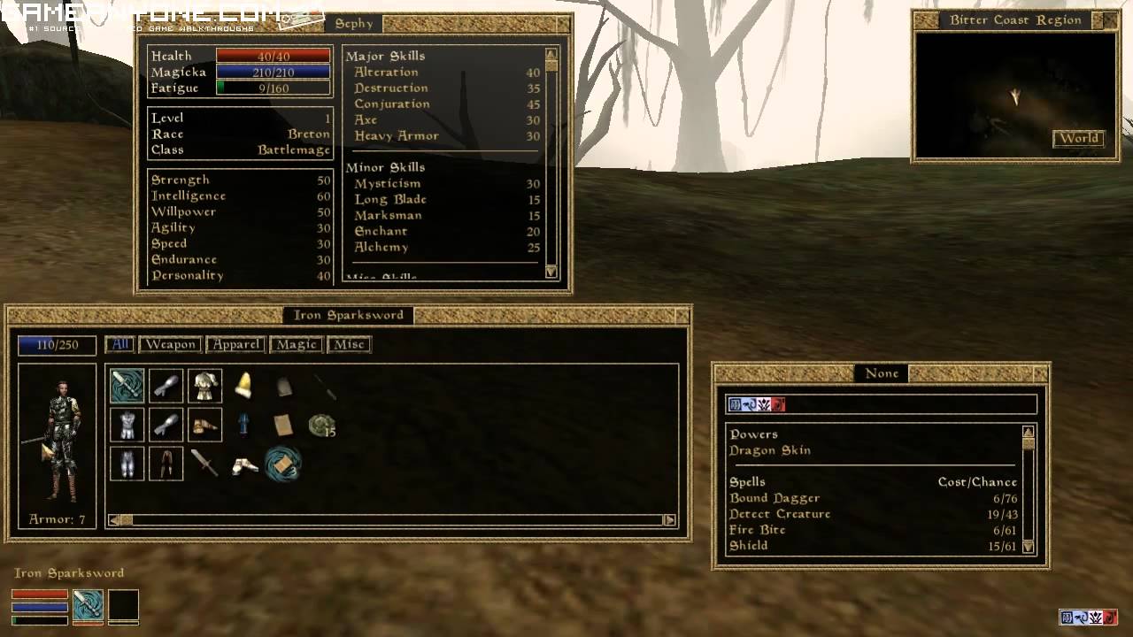 Let's Play TES III: Morrowind, Part 1 - Starting Out