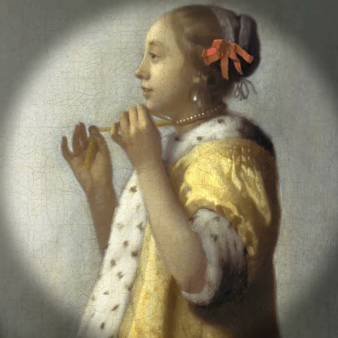 1-Minute Vermeer Masterpiece #15] Woman with a Pearl Necklace (c